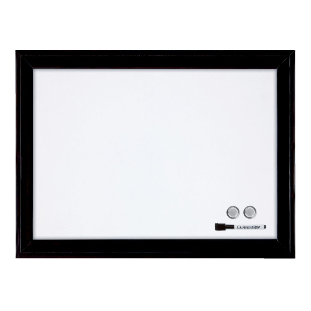 Nobo Magnetic Dry Erase Whiteboard Black plastic Frame 430x585mm alternative image 1