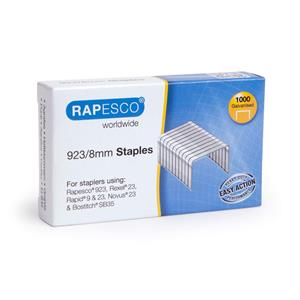 Rapesco Type 23 Galvanised Staples 923/8mm [Pack of 1000]