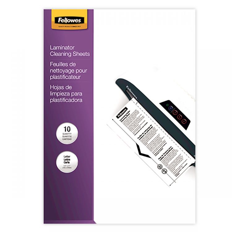 Fellowes A4 Laminator Cleaning Sheets [Pack of 10]