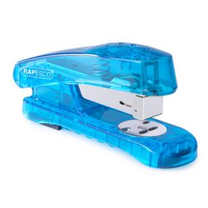 Rapesco Snapper Sea-Through Half Strip Stapler Blue