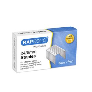 Rapesco 24/8mm Galvanised Staples [Box of 1000]