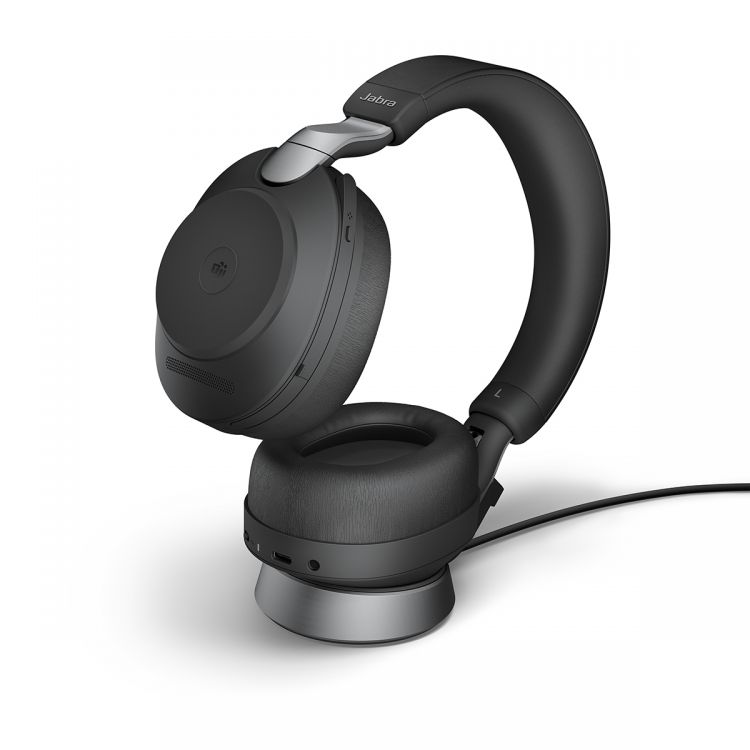 Jabra EVOLVE2 85 USB-A UC Stereo Headset and Charging Stand