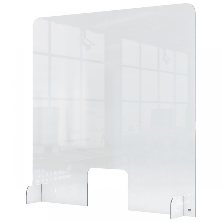 Nobo Plexiglass Counter Screen with hole 700x850mm 1915488