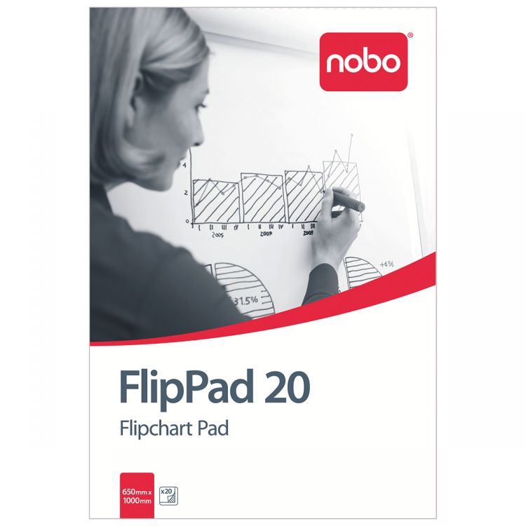 Nobo Flipchart Pad 20 Page 650x955mm