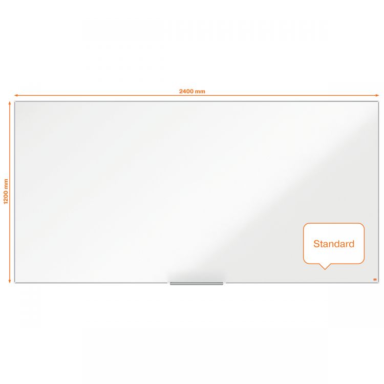 Nobo Impression Pro 2400x1200mm Nano Clean Magnetic Whiteboard
