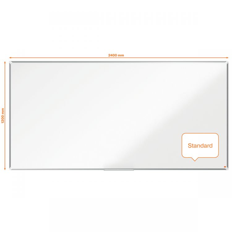 Nobo Premium Plus Melamine Whiteboard 2400x1200mm