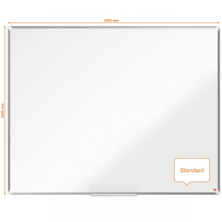 Nobo Premium Plus Steel Magnetic Whiteboard 1500x1200mm
