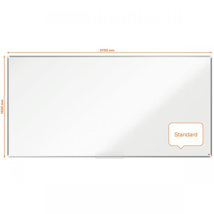 Nobo Premium Plus Steel Magnetic Whiteboard 2700x1200mm