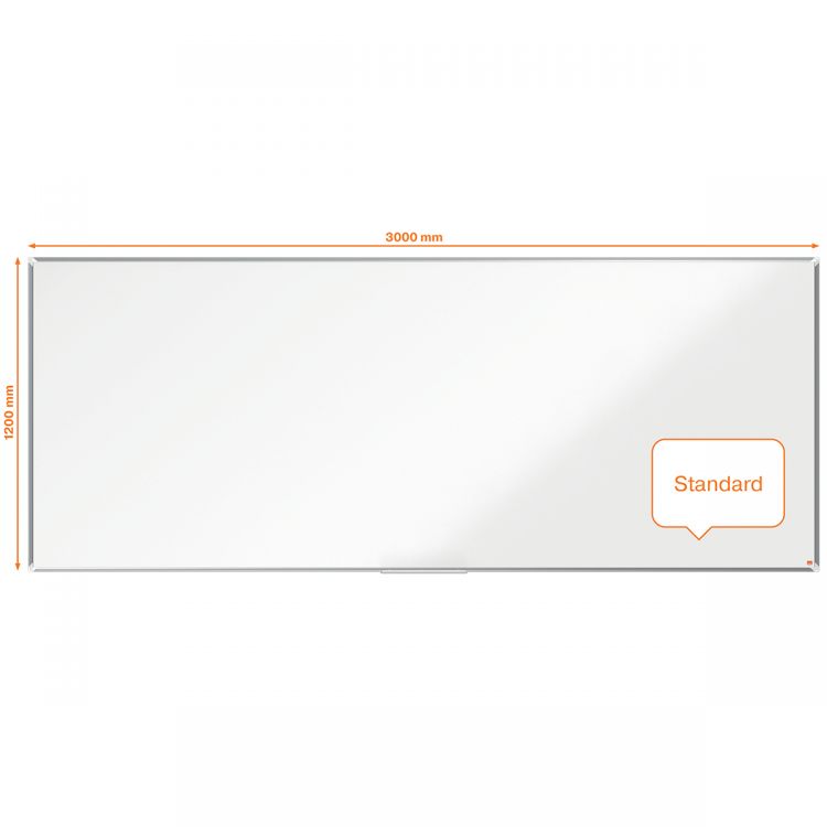 Nobo Premium Plus Steel Magnetic Whiteboard 3000x1200mm