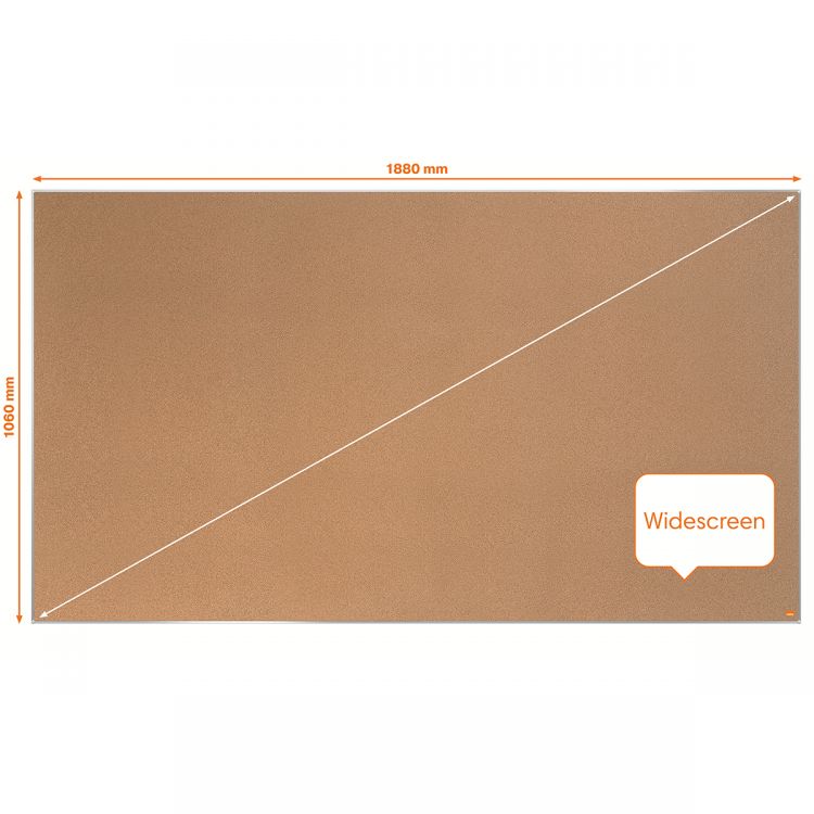 Nobo Impression Pro 1880x1060mm Widescreen Cork Notice Board