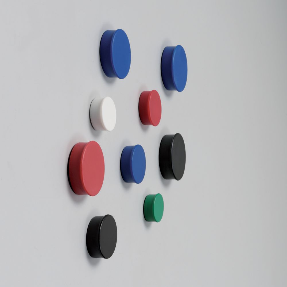 Nobo Magnetic 20mm Assorted Whiteboard Magnets [Pack of 10] alternative image 1