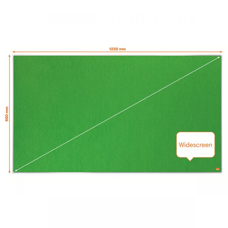 Nobo Impression Pro 1220x690mm Widescreen Green Felt Notice Board