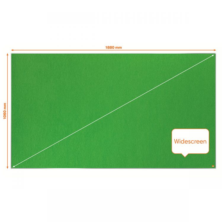 Nobo Impression Pro 1880x1060mm Widescreen Green Felt Notice Board