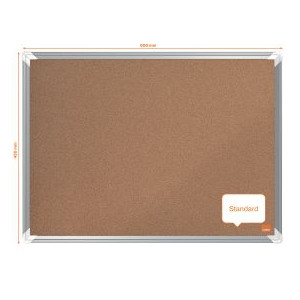 Nobo Premium Plus Cork Notice Board 600x450mm