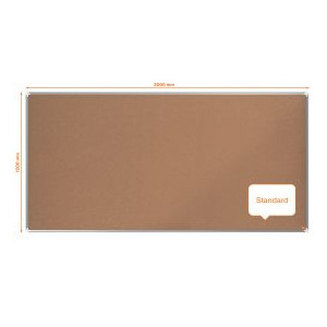 Nobo Premium Plus Cork Notice Board 2000x1000mm