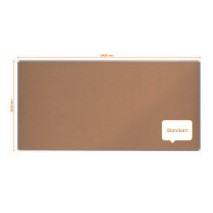 Nobo Premium Plus Cork Notice Board 2400x1200mm