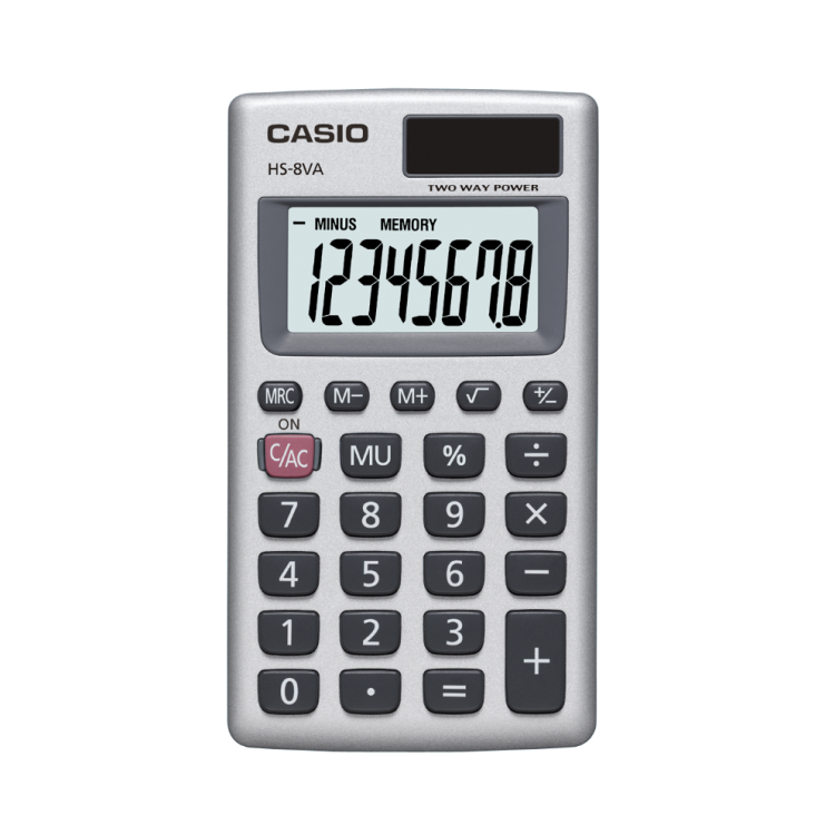Casio HS-8VA Handheld Calculator 8-Digit alternative image 1