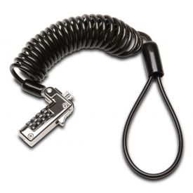 Kensington NanoSaver Portable Combination Lock with Coiled Cable