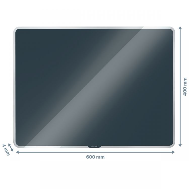 Leitz Cosy Magnetic Glass Whiteboard 600x400mm Velvet Grey
