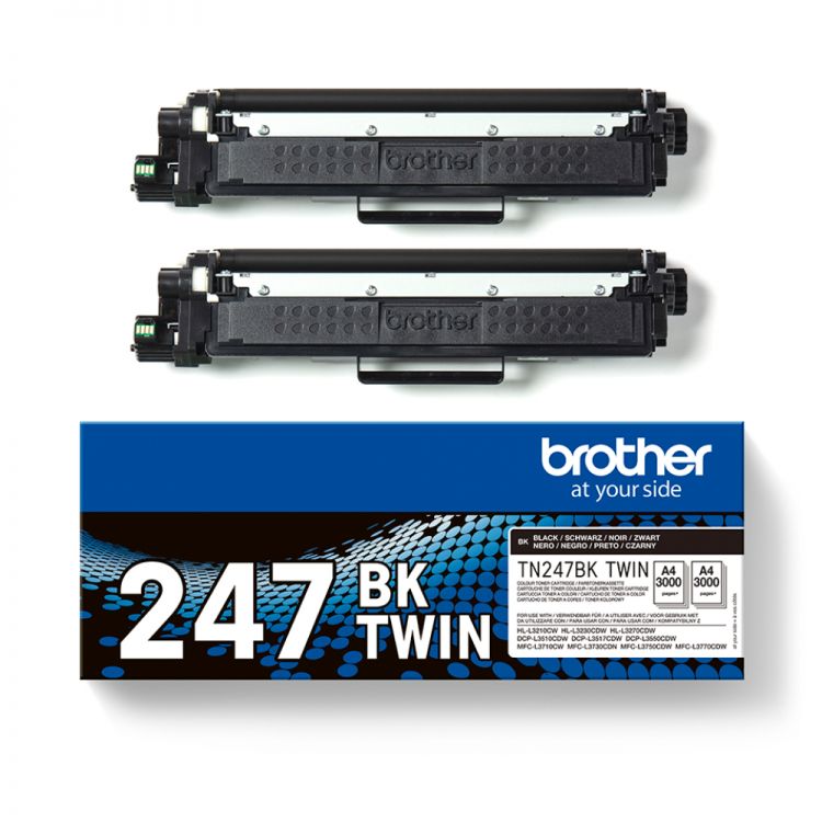 Brother TN247 Black Toner Cartridge Twin Pack