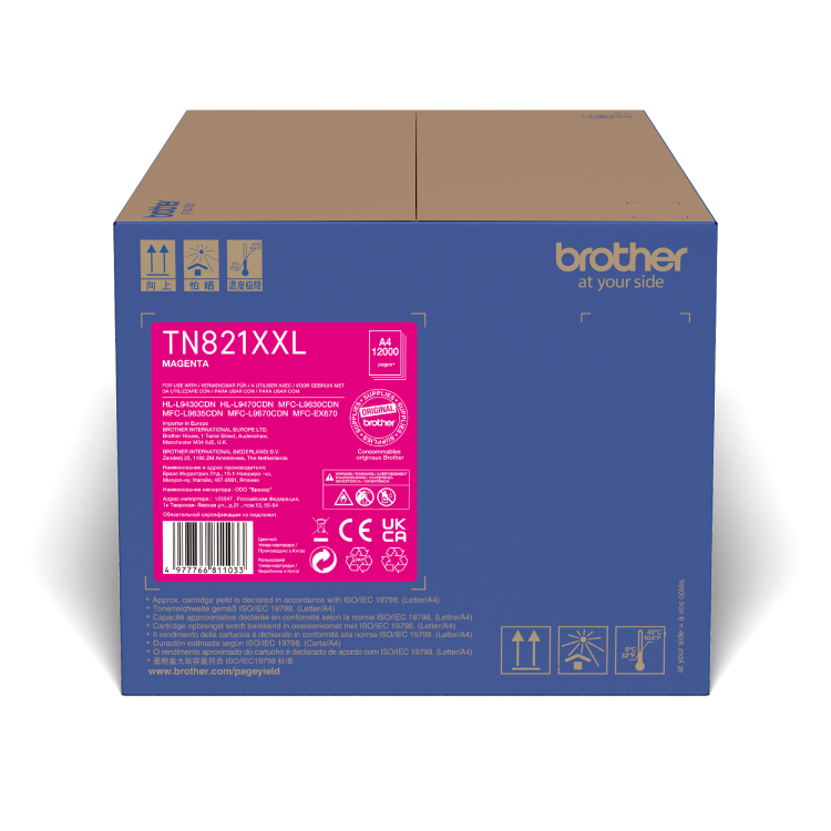 Brother TN-821XXLM Super High Yield Magenta Toner Cartridge
