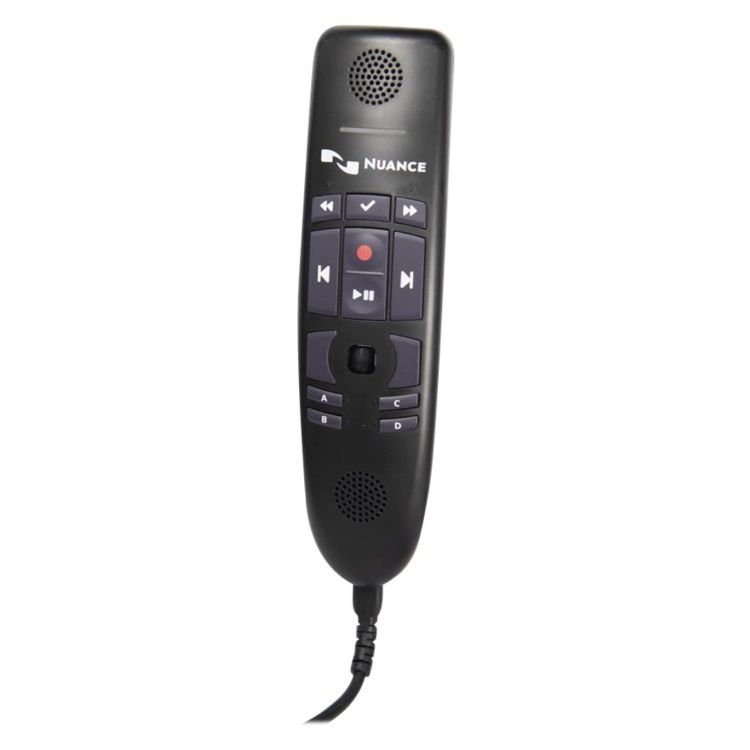 Nuance PowerMic 4 Microphone Coiled Cord 6 Foot PC0POWM4NC