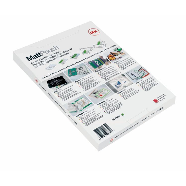 GBC 3747520 A4 Matt Gloss Document Pouch 75 Micron [Pack of 50]