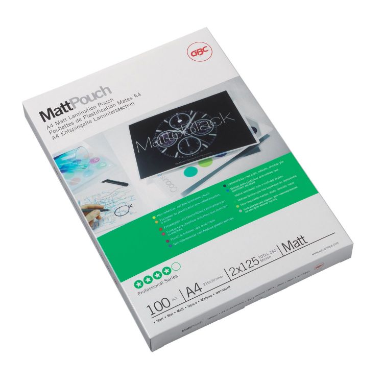 GBC 3747521 A3 Matt Document Pouch 125 Micron [Pack of 50]