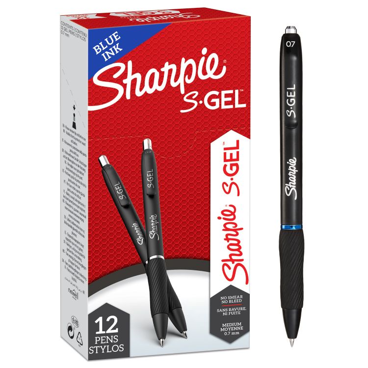 Sharpie 2136600 S-Gel Blue 0.7mm point Pen [Pack of 12]