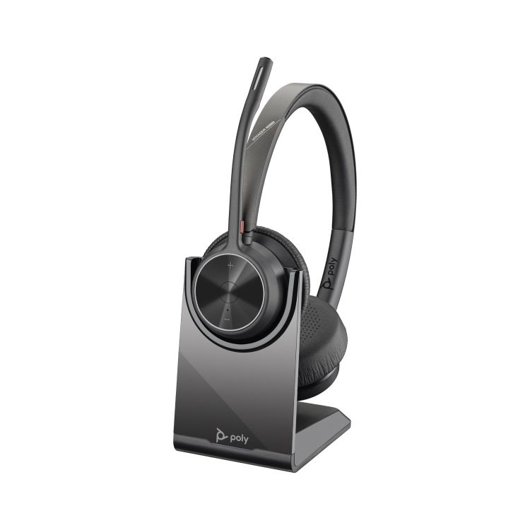 HP Poly Voyager 4320 UC USB-A Wireless Stereo Headset and Stand