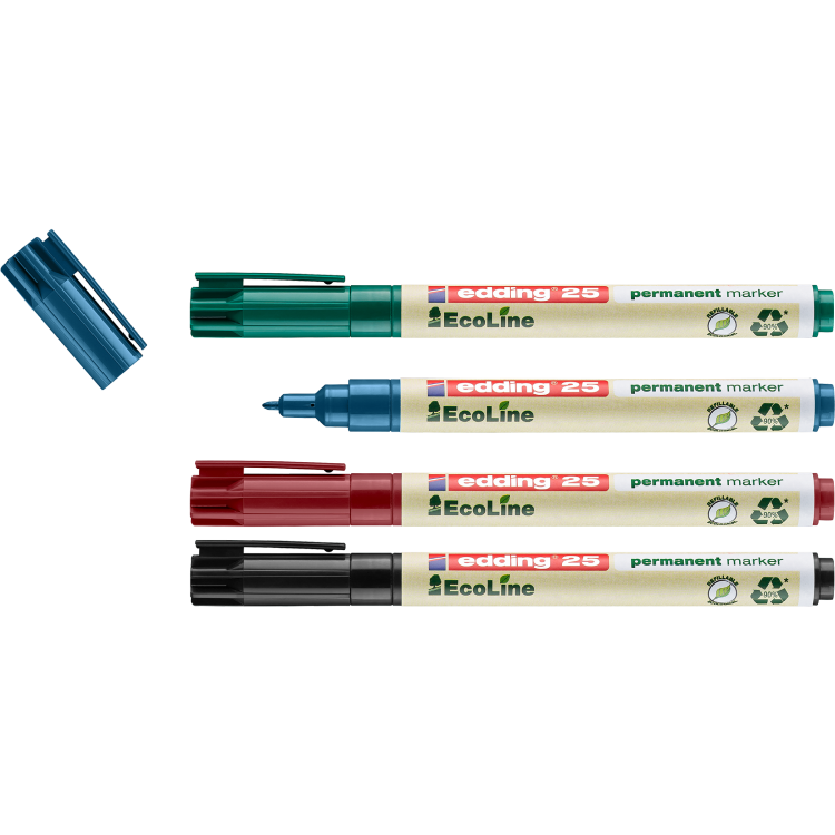 edding 25-4 S EcoLine permanent marker [Pack of 4]