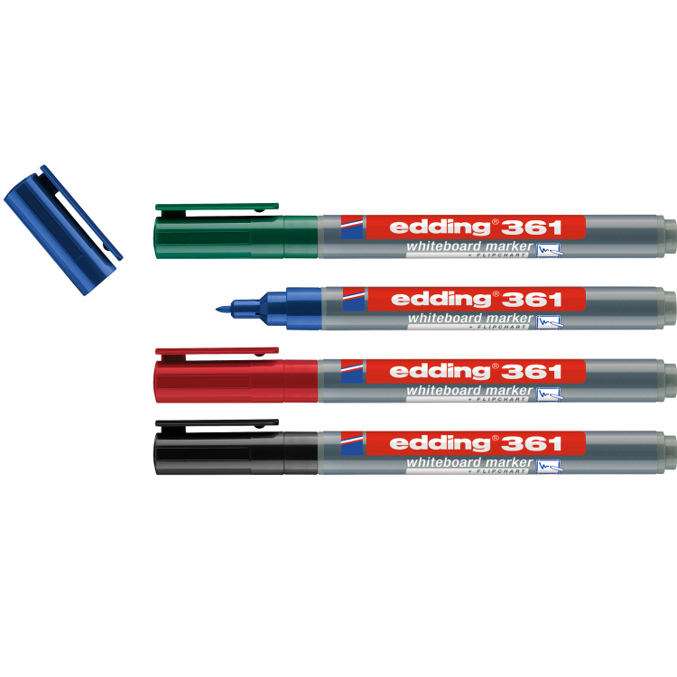 Edding 361 Whiteboard Marker [Pack of 4]