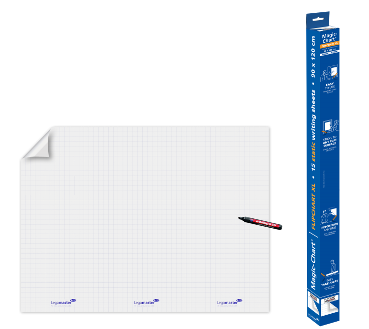 Legamaster Magic-Chart Gridded Flipchart Foil 90x120cm