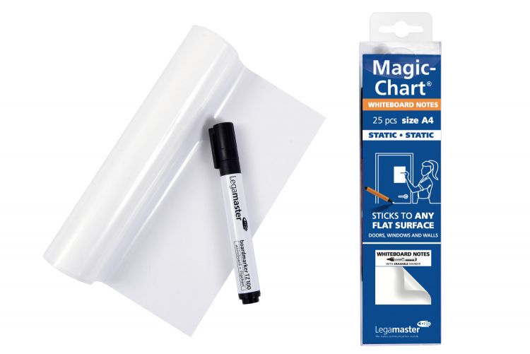 Legamaster Magic-Chart Notes Plain whiteboard foil A4