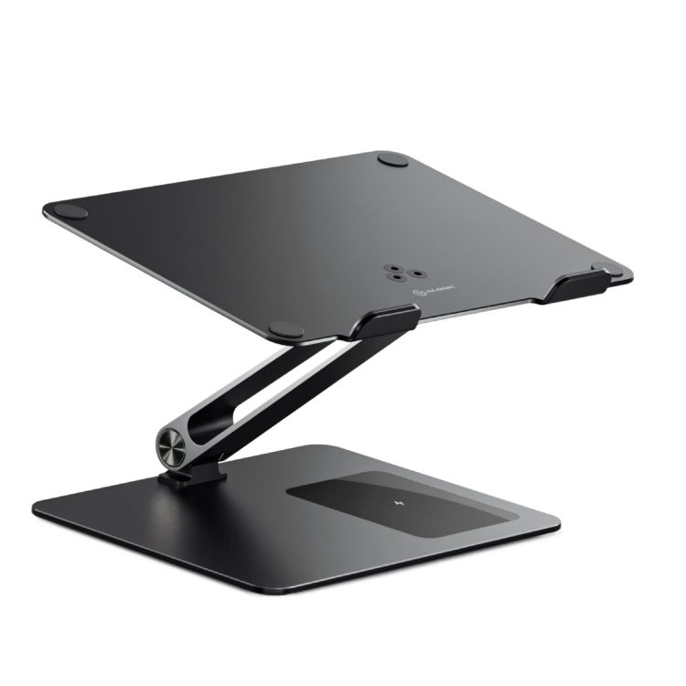 Alogic Elite Power Laptop Stand with Wireless Charger Black
