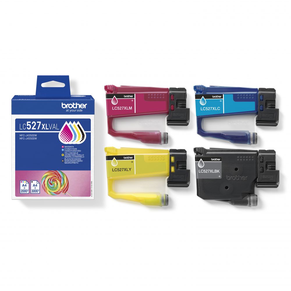 Brother LC527XLVAL Value Pack BCMY