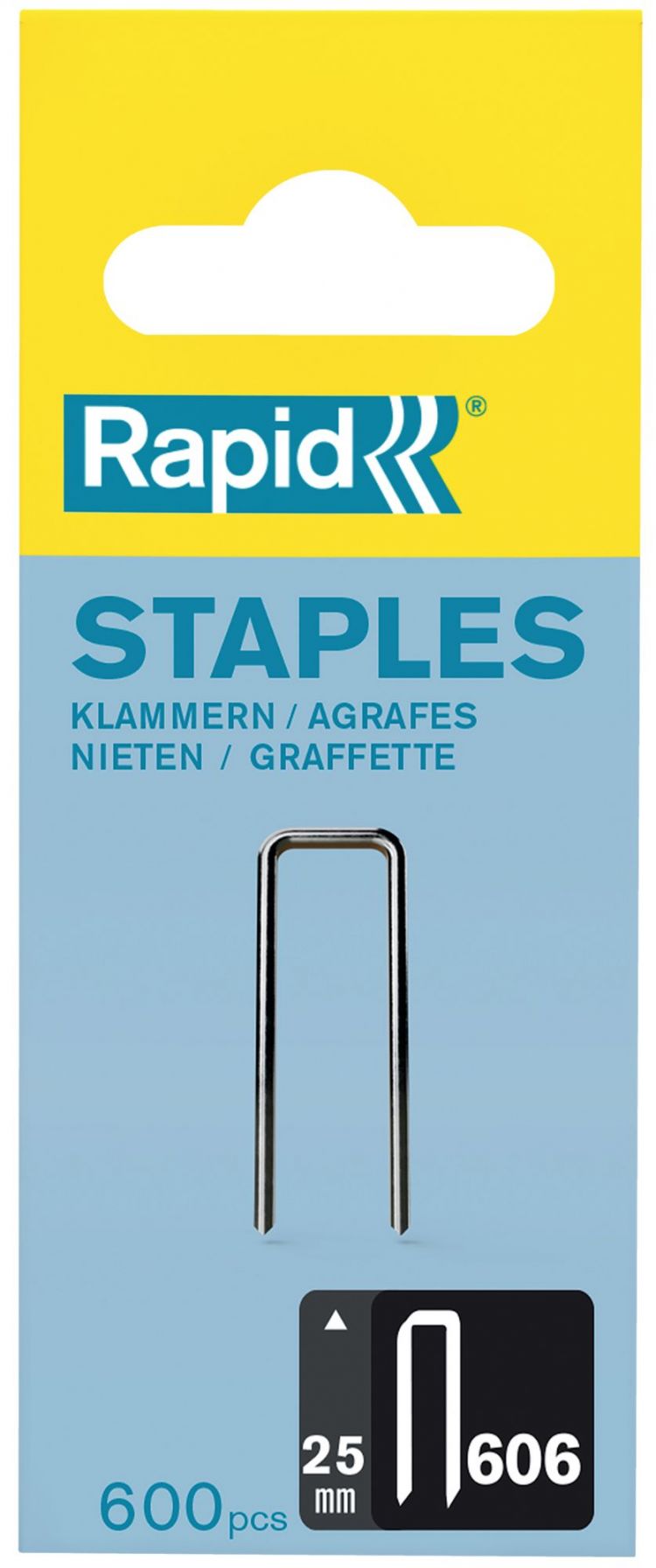 Rapid number 606 Narrow crown staple 25 mm