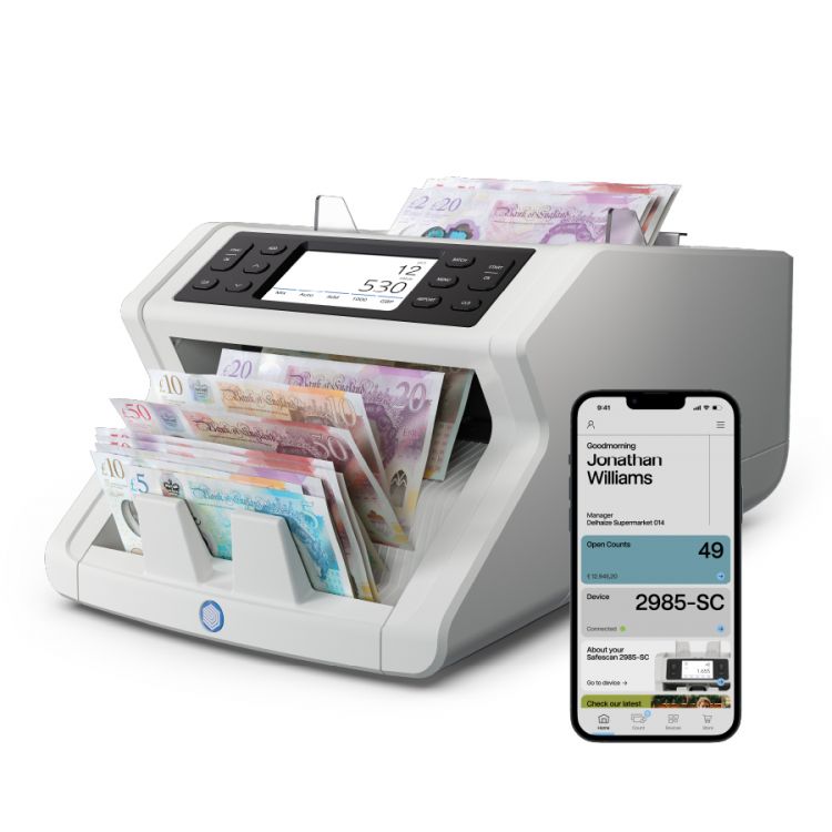 Safescan 2485-SC Banknote Value Counter with SmartConnect