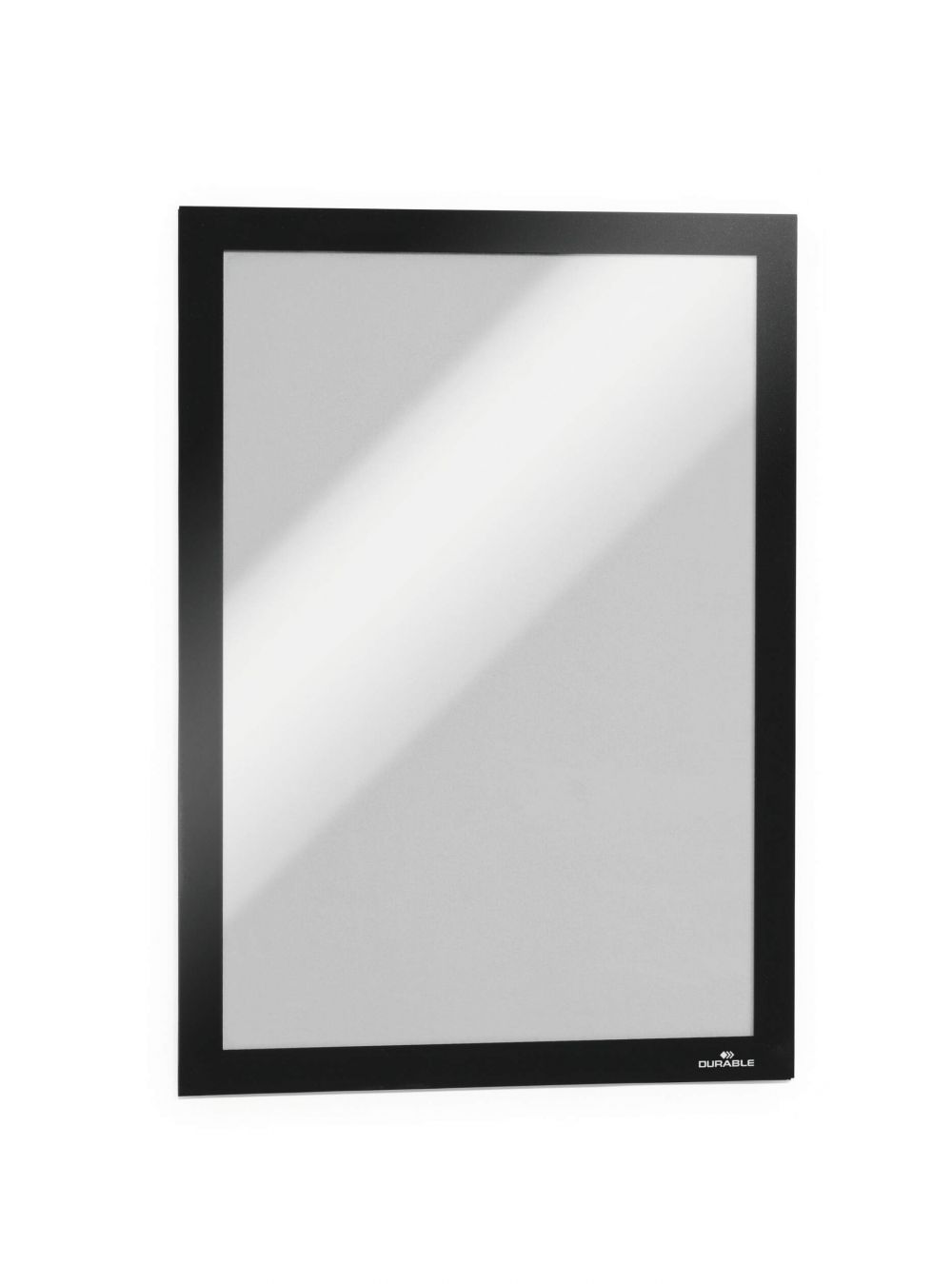 Durable DURAFRAME Self Adhesive Magnetic Signage Frame  A4 Black [Pack of 10]