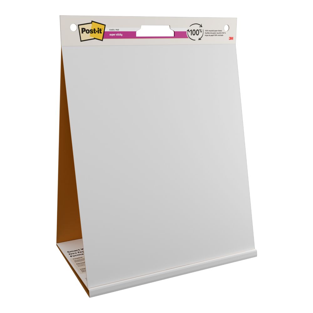 Post-it Super Sticky Table Top Meeting Charts 584x508mm 20 Sheet
