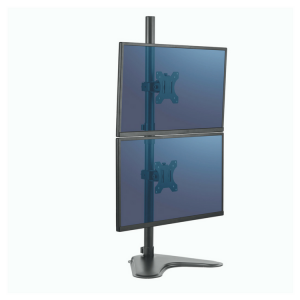 Fellowes Pro Series Free Standing Dual Vertical Monitor Arm