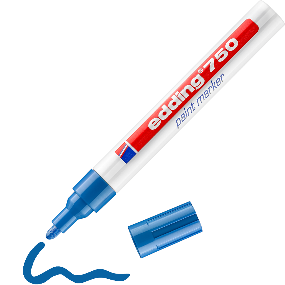 edding 750 Paint marker Blue Box of 10