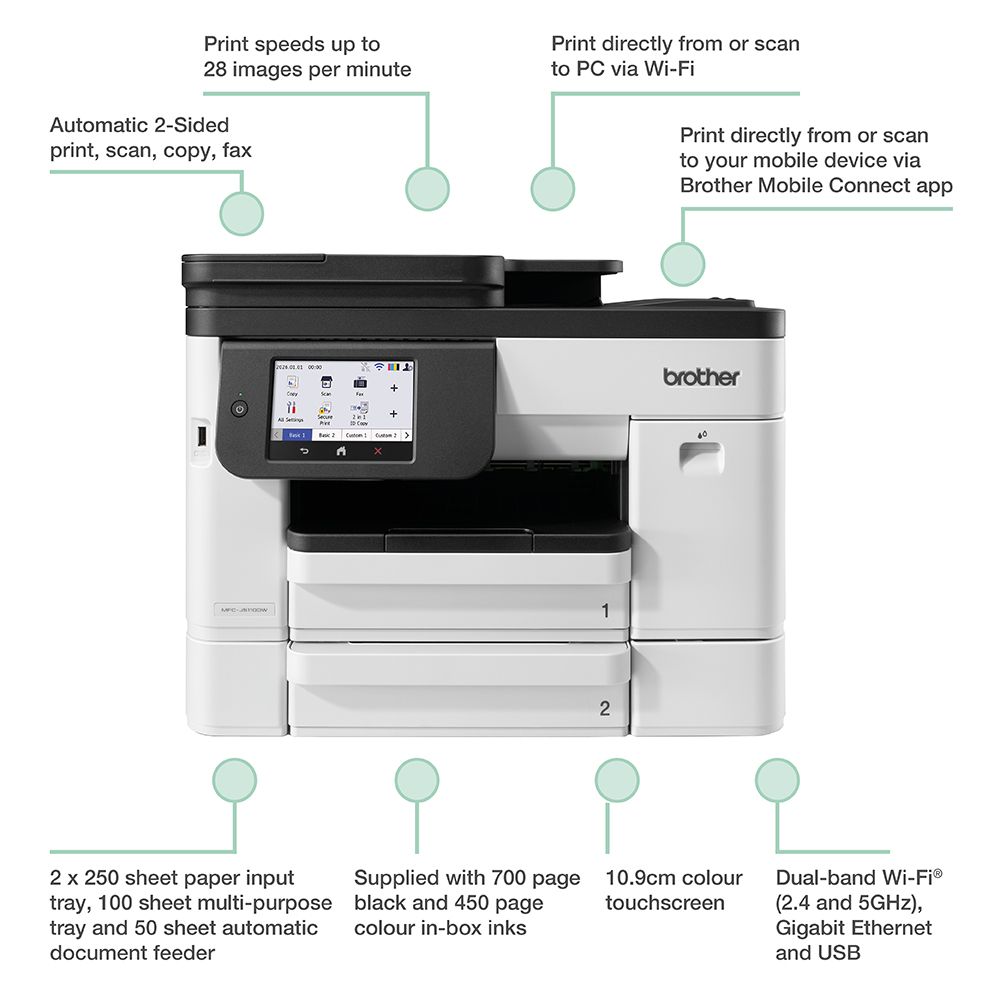 Brother MFC-J5110DW Wireless Colour Inkjet Multifunction
