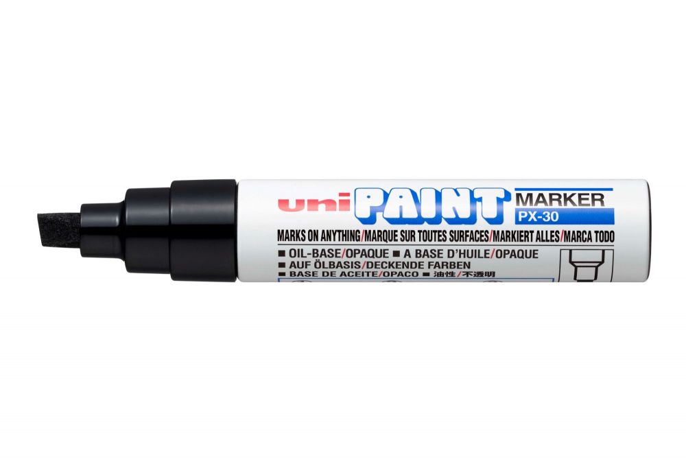 uni-ball PX-30 8mm Broad Paint marker Black [Pack of 6]