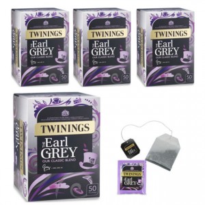 Twinings Earl Grey Tea Bags Individually Wrapped [Pack of 50]