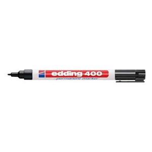Edding 400 Permanent Marker Bullet Tip Black [Pack of 10]