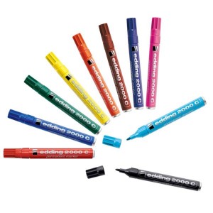 Edding 2000C Permanent Marker Assorted [Pack of 10]