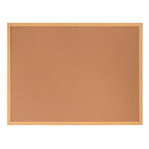 Bi-Office Earth-It Cork Noticeboard Oak Frame 1800x1200mm