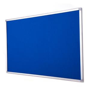 Bi-Office Earth-It Blue Felt Noticeboard 1200x900mm Aluminium Frame