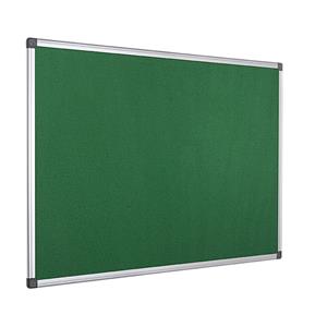 Bi-Office Maya Green Felt Noticeboard Aluminium Frame 1800x1200mm